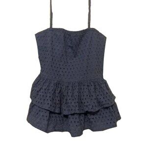 Brand New Rebellion Eyelet tank top